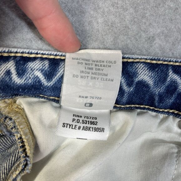 BKE Stella Slim Fit Low Rise Flare Jeans Women’s 28x32 Stone Wash Open Hem - Picture 8 of 16